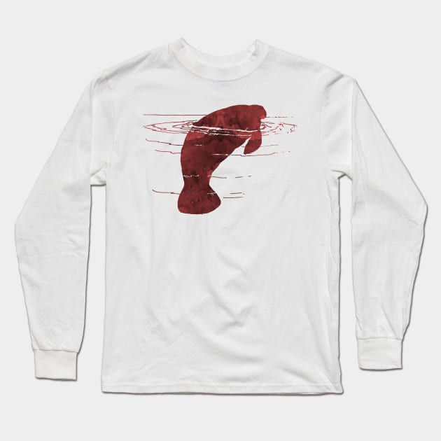 Manatee Long Sleeve T-Shirt by BittenByErmines